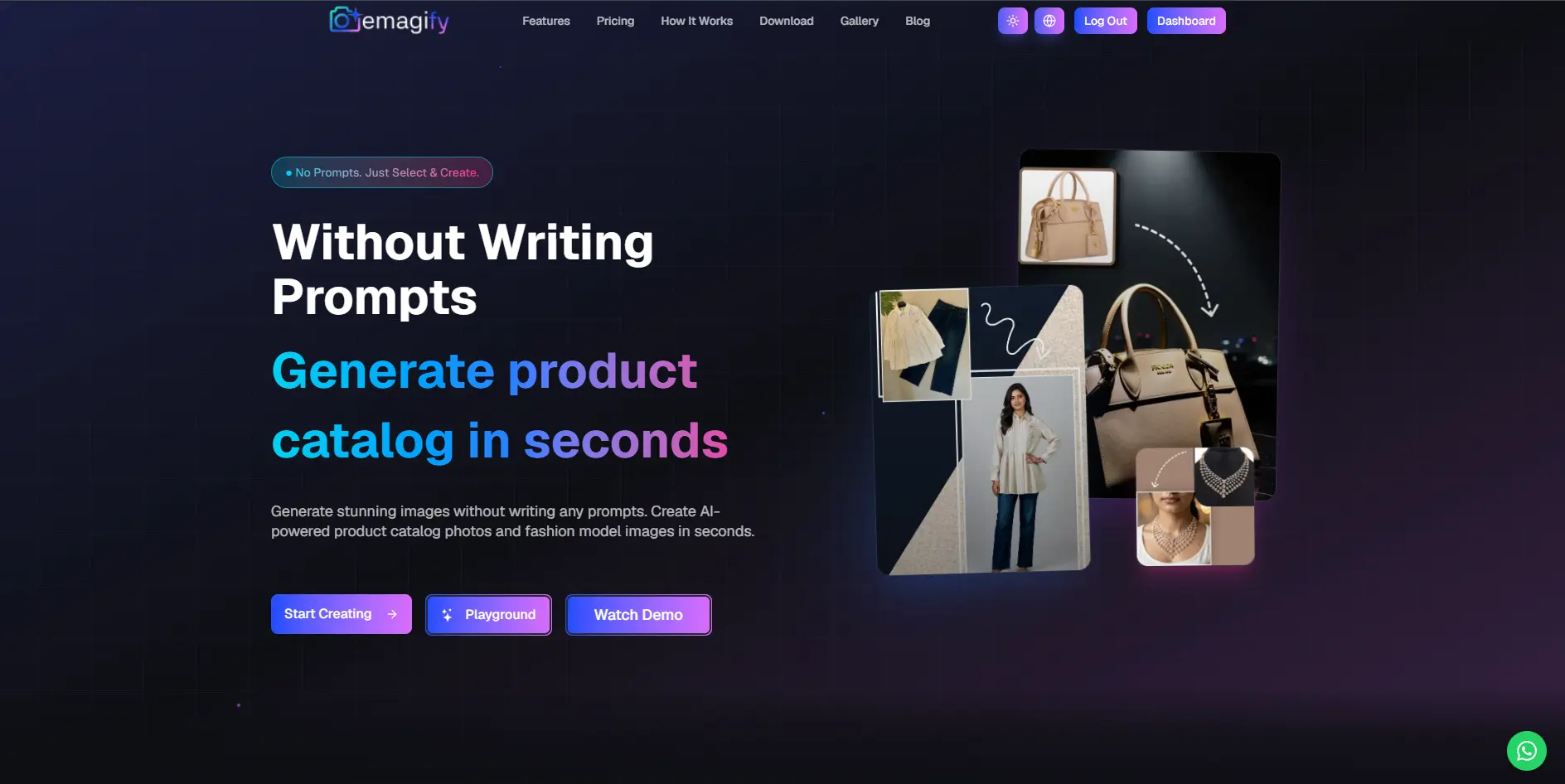 Emagify — AI SaaS project built by codelaunch
